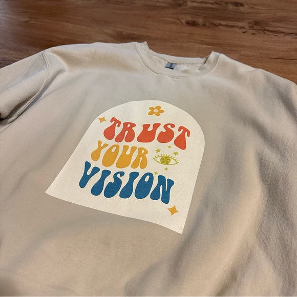 Tops - Vintage Trust your Vision Hoodie Sweatshirt